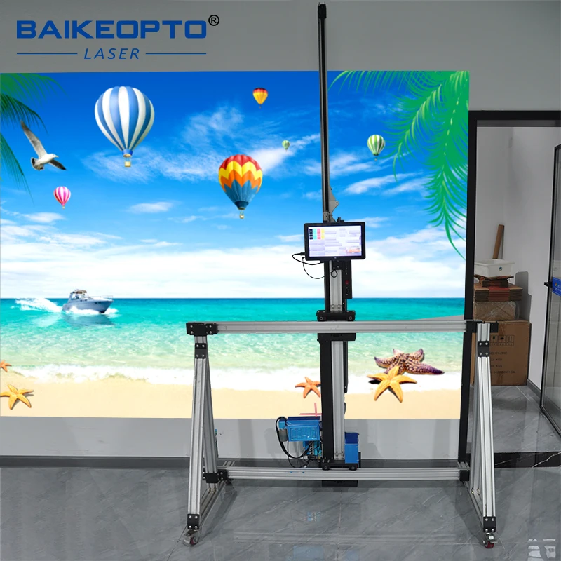 BK-GW64T 3D Tv Background 2 In One Wall And Floor Mural Inkjet UV Printer