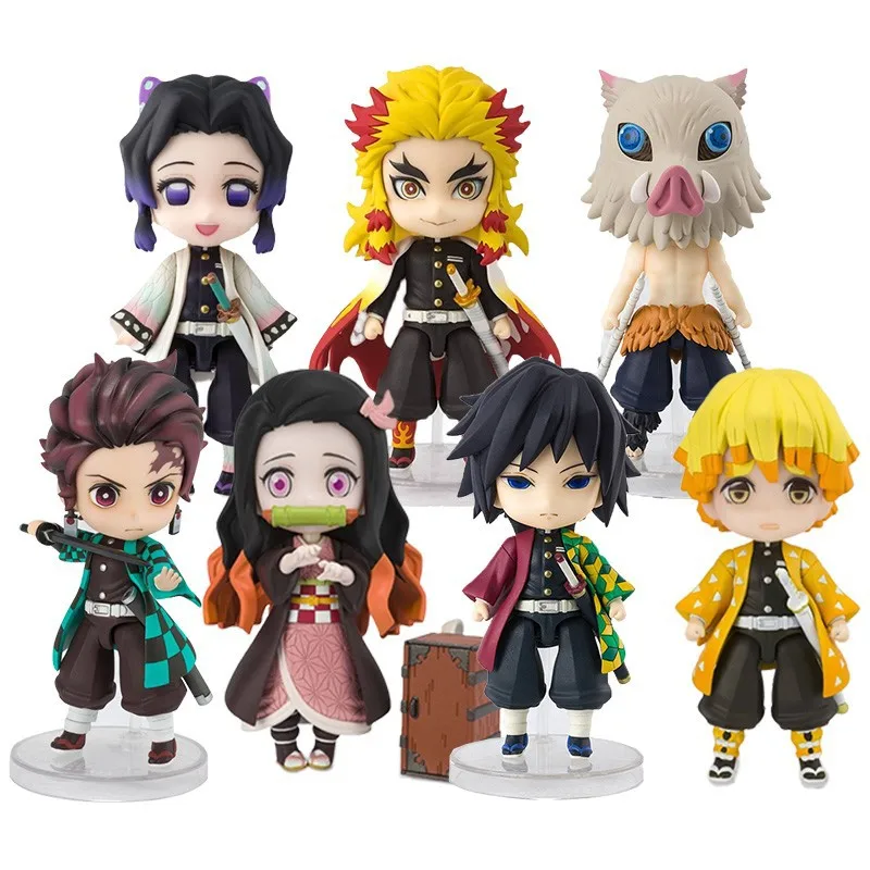 

Bandai Demon Slayer MINI Tanjiro You Bean Shanyi Yi Help Ghost Slayer Team Pillar Mobile Doll Fan Collection Special