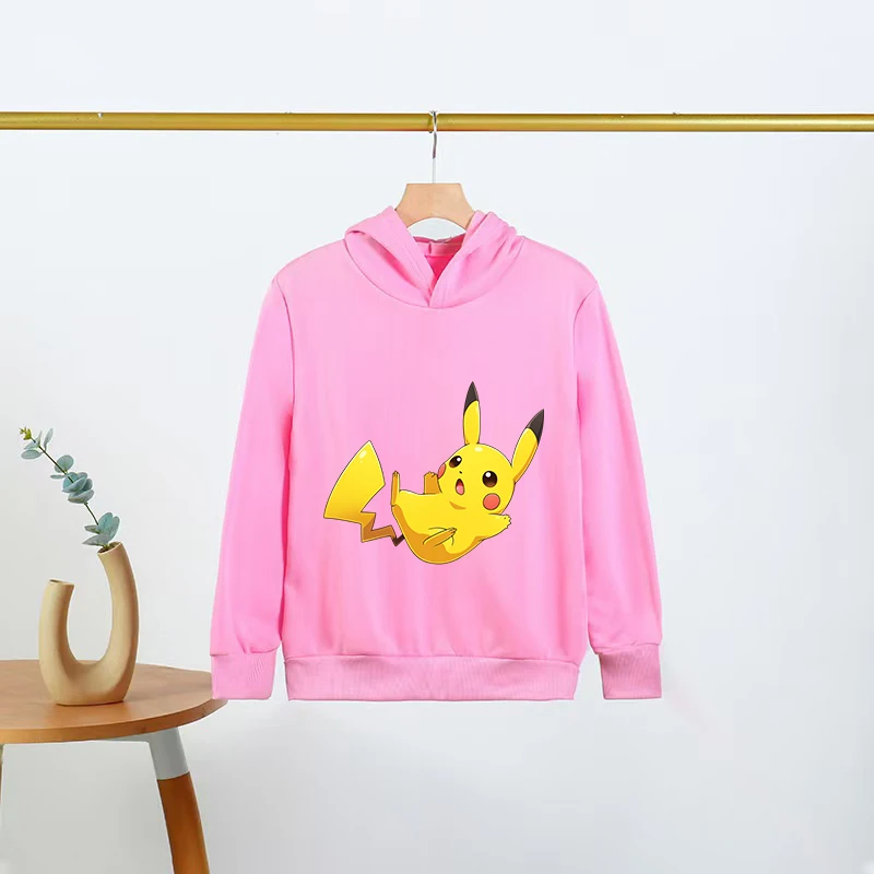 

Kids Baby Boy Cute Pikachu Hoodies AnimehoodiePokemon Cartoon Boys Girls Sweatshirts Children's Hoodedhoodie