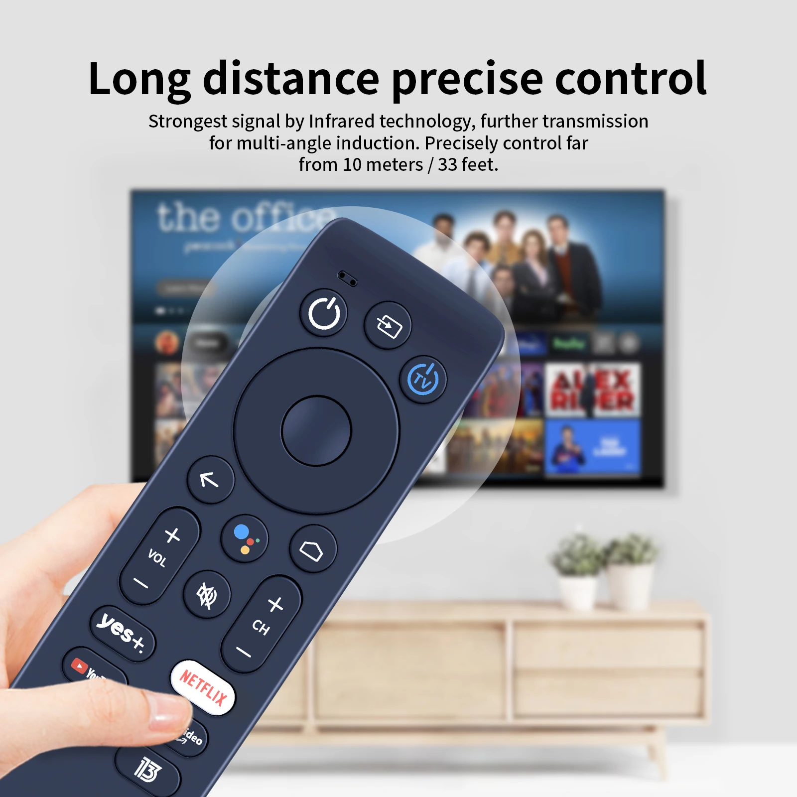 New Replacement Remote Control For yes. yes+ Android TV