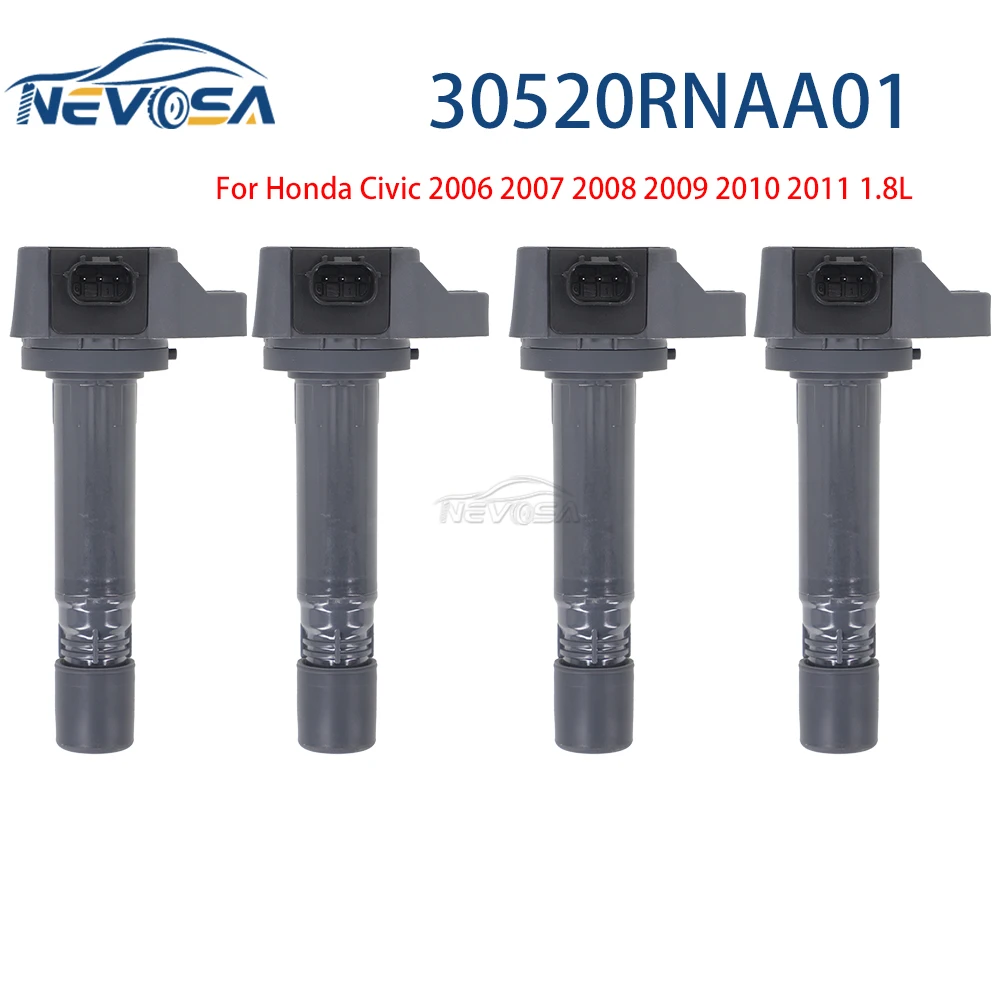 nevosa-ホンダシビック用イグニッションコイル、2006、2007、2008、2009、2010、2011、18l、uf582、5c1637、099700-101、ic16139、48266、30520-rna-a01