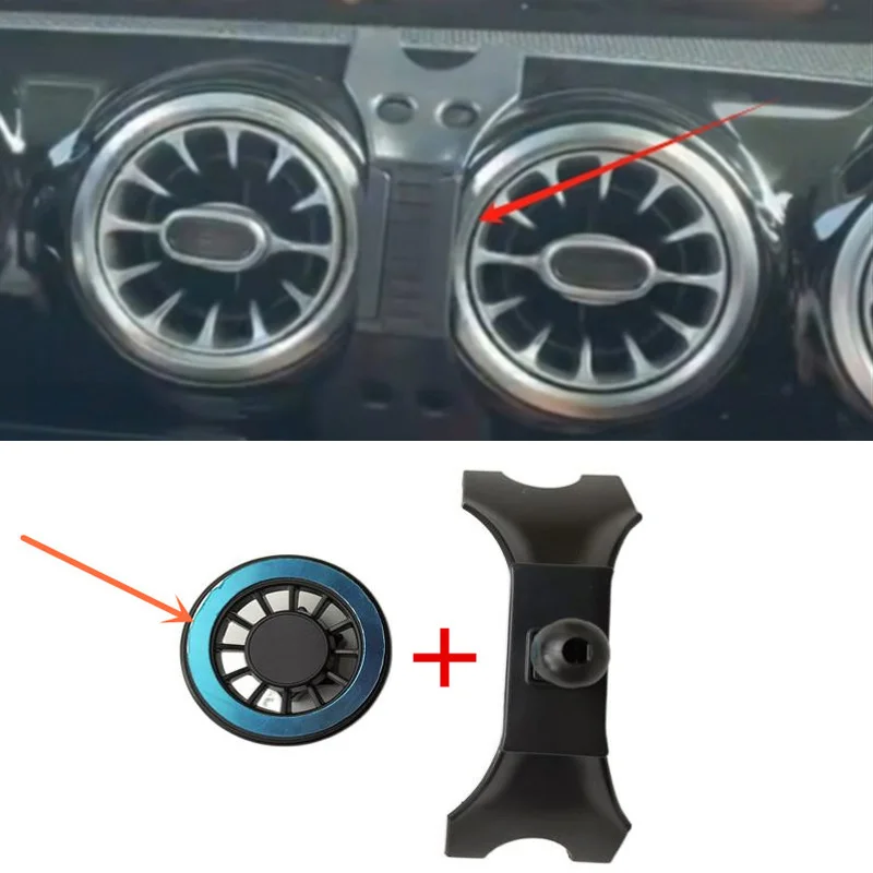 1Set ABS Material For 2020-2022 Mercedes-Benz CLA 180 200 X118 A180 Special Car Magnetic Phone Holder Fixed Bracket Stand Mobile