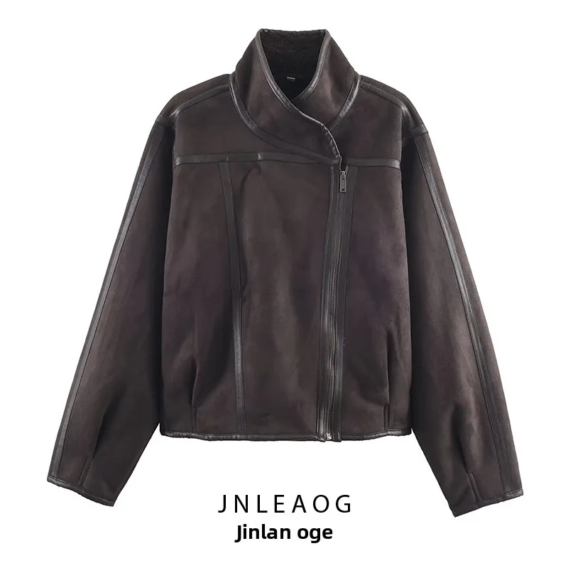 

Faionable двусторонняя верхняя одежда Jaet для женщин, осеннее новое универсальное пальто Sli Design Sense из полиэфирного волокна ort Coat