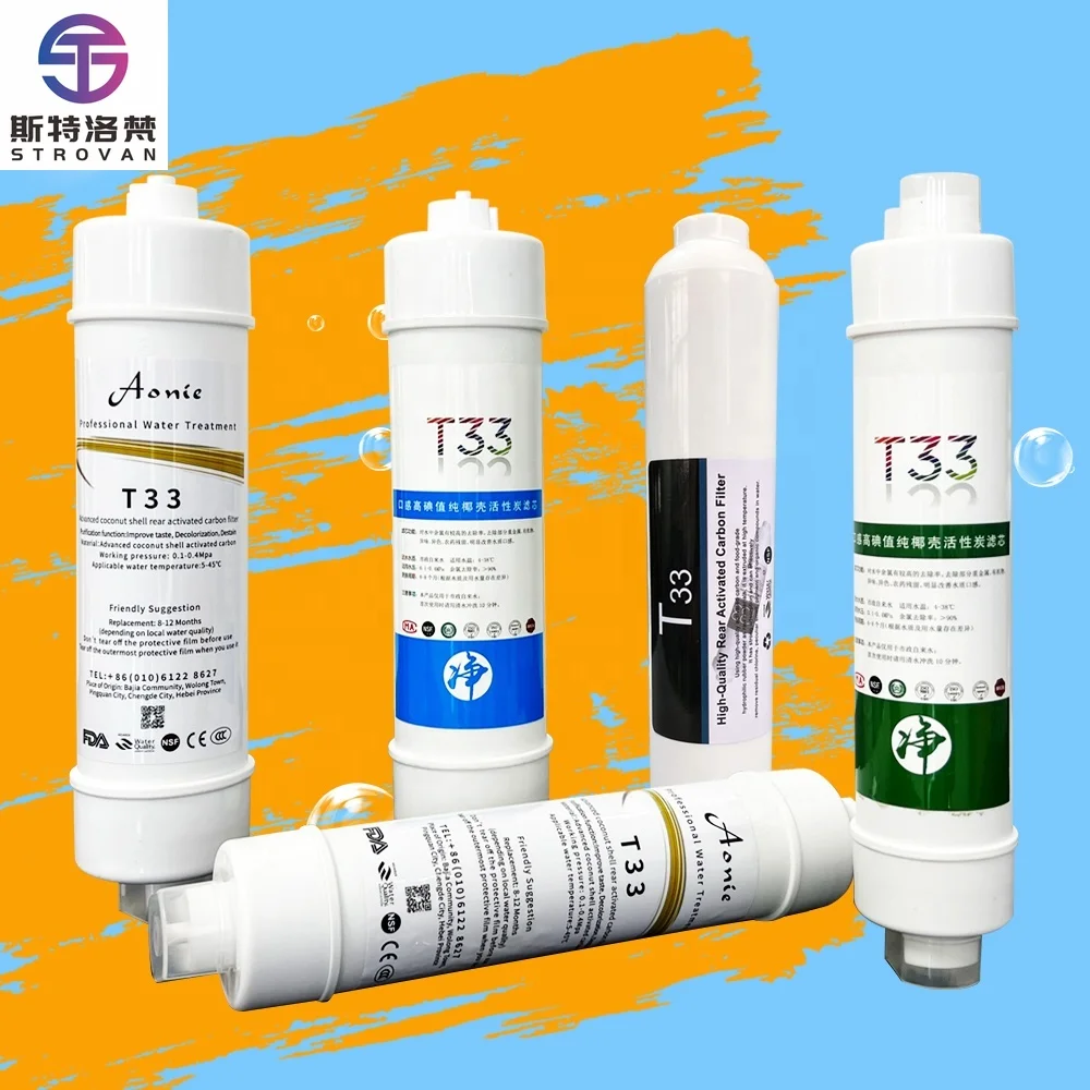 STLF High Quality Postposition Small T33 Water Filter System for Home Purificador Be Agua