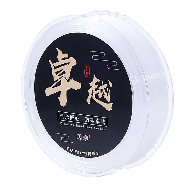 Transparent Elastic Beading Cord TPU, 0.5-1.5mm