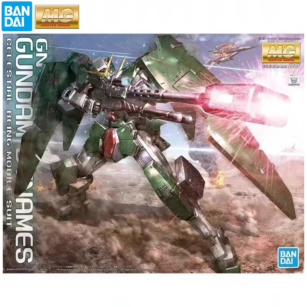 

IN STOCK Original Bandai MG 1/100 Scale GN-002 Gundam Dynames Excellent Anime Action Figure Assembling Model Ornament Gift Toys