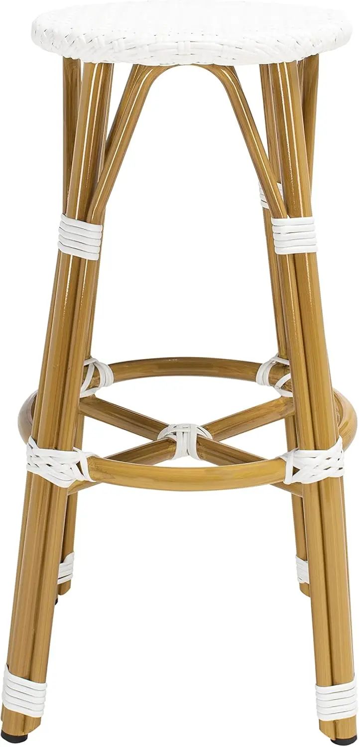 

PAT4018C Outdoor Collection Kelsey White 30-inch Bar Stool