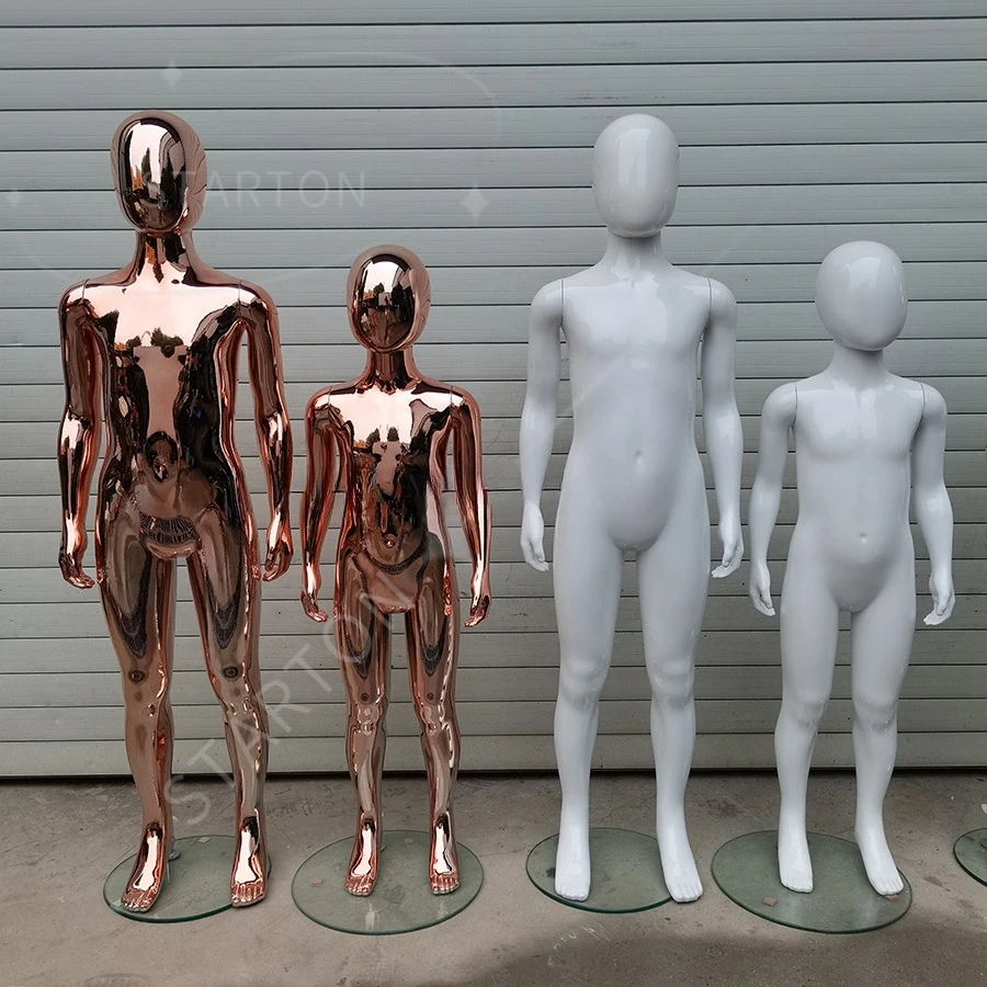 Wholesale White Whole Body Child Children Dress Form Mannequin Dress Form Silver Gold/Rose Gold Full Body Girl Kids Mannequin