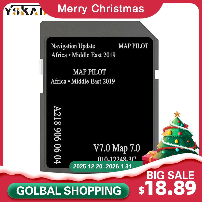 Sat Nav Africa Middle East Maps 8GB SD Card 2019 dla Mercedes A B-Class Car Navigation Garmin V7 SD Memory Card A 2189060604   GPS