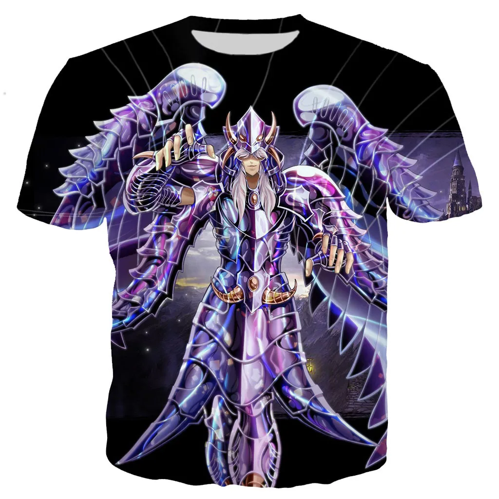 Japan Anime Saint Seiya T Shirts Men Women New Fashion Casual Harajuku Style Streetwear Tops 3D Saint Seiya Printed T-shirt