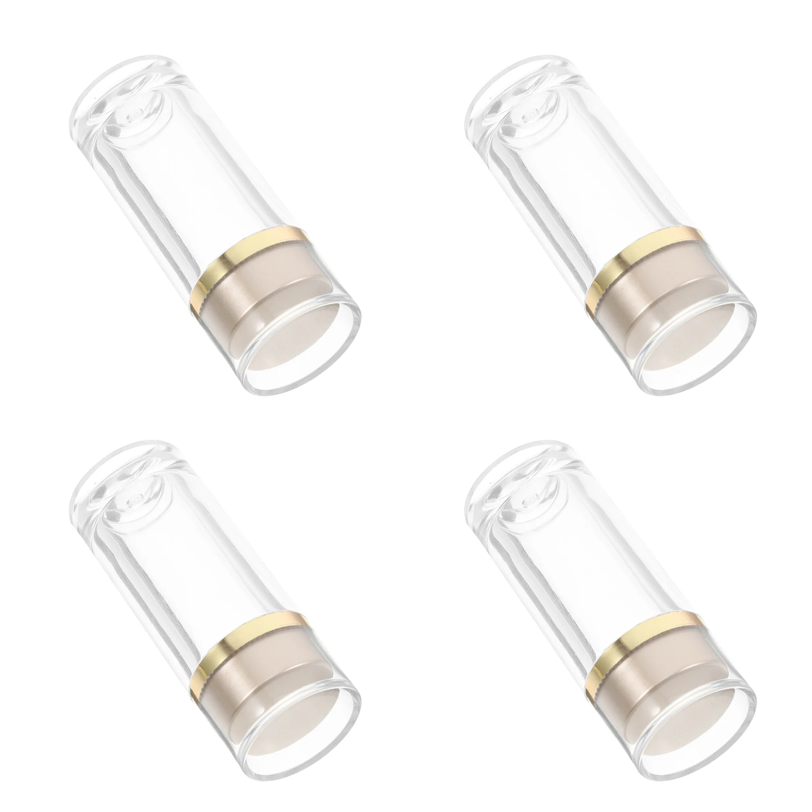 

4pcs Leakproof Mini Plastic Dispensing Bottles Dual Layer Cap Medicine Sample Vials For Travel Essential Oil Reagent Storage
