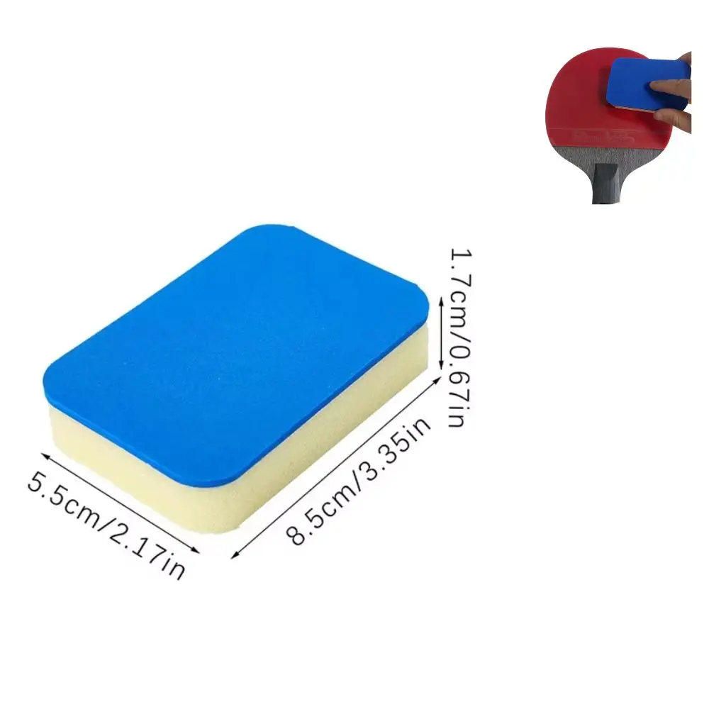 

3 Pc Portable Table Tennis Cleaning Sponge Easy To Use Ping Pong Racket Rubber Cleaner Care Accessories