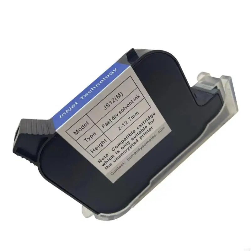 B0KF Solvent Cartridge JS12M Thermal Handheld Printer Cartridge 600DPI