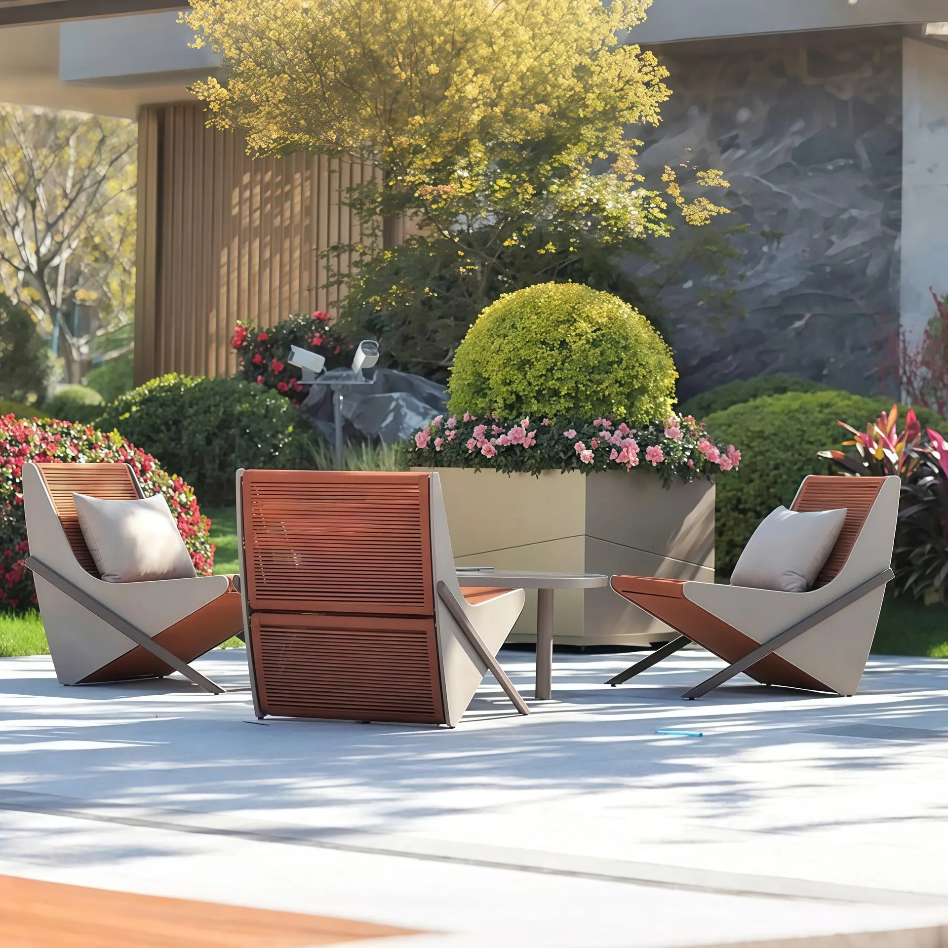 Outdoor Furniture Lounge - Dış Mekan Koltuk Takımı, Lüks Bahçe
