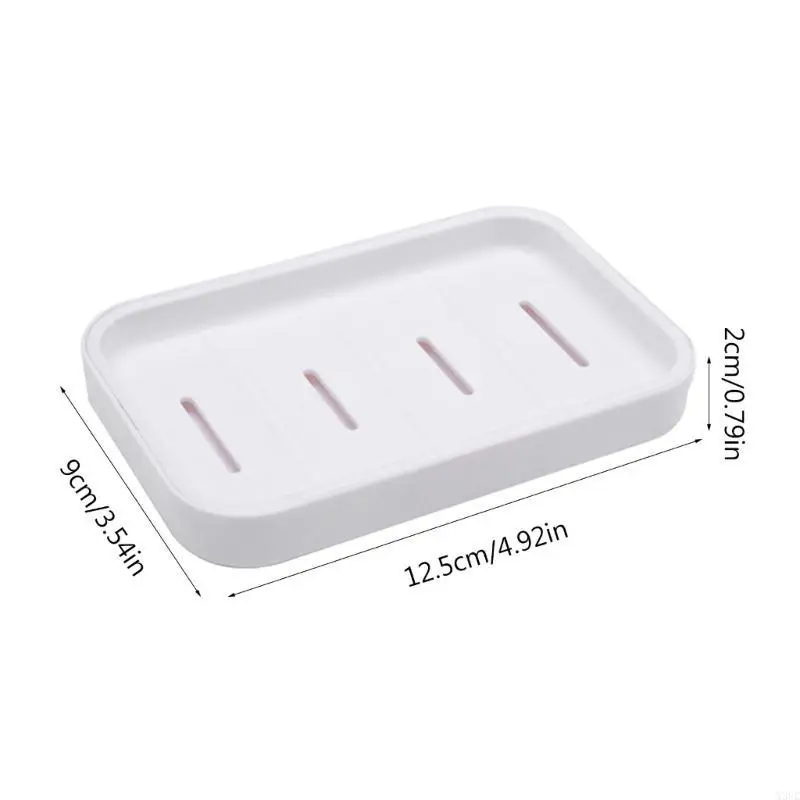 2PCS Soap Dish Plastic Soap Holder for Bathroom Shower Double Layer Draining Soap Dish Tray Easy to Clean Soap Case X3UC view 6