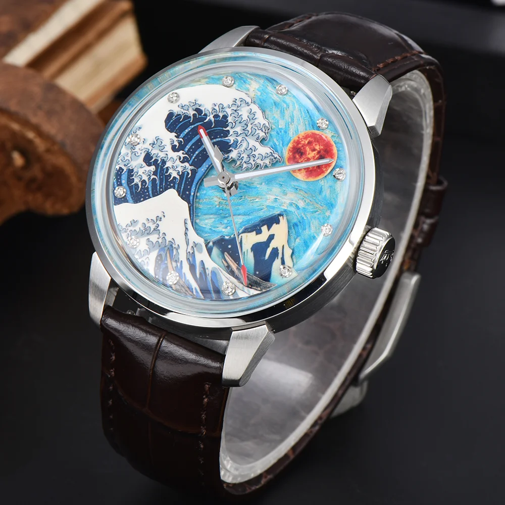 

Miyota 8215 Watches Automatic Mechanical Movement Watches Luxury Men's Watches Kanagawa Watches OUMASHI High-end Watches