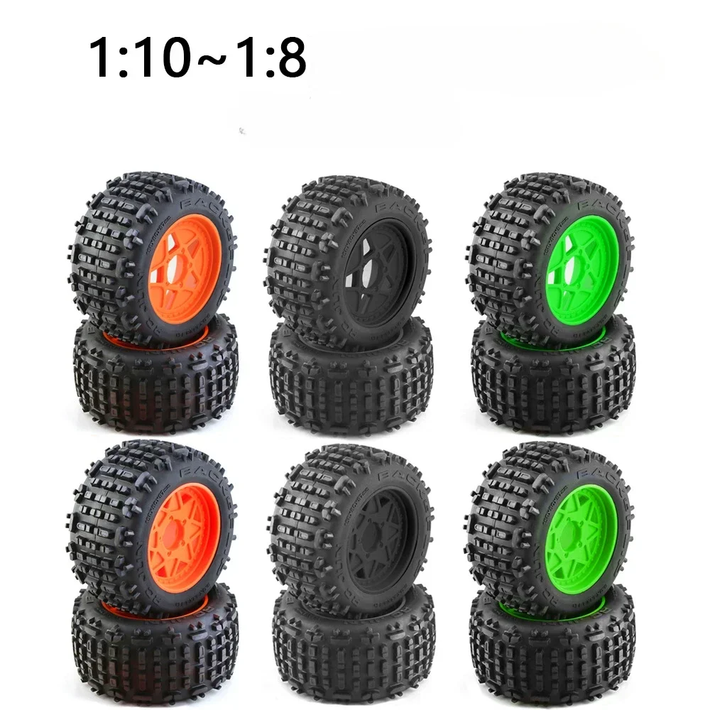 1 set 158mm 1/8 1/10 Short Course Truck Tire Tyre with 12mm 14mm 17mm Wheel Hex for Slash ARRMA SENTON HSP HPI RC Car