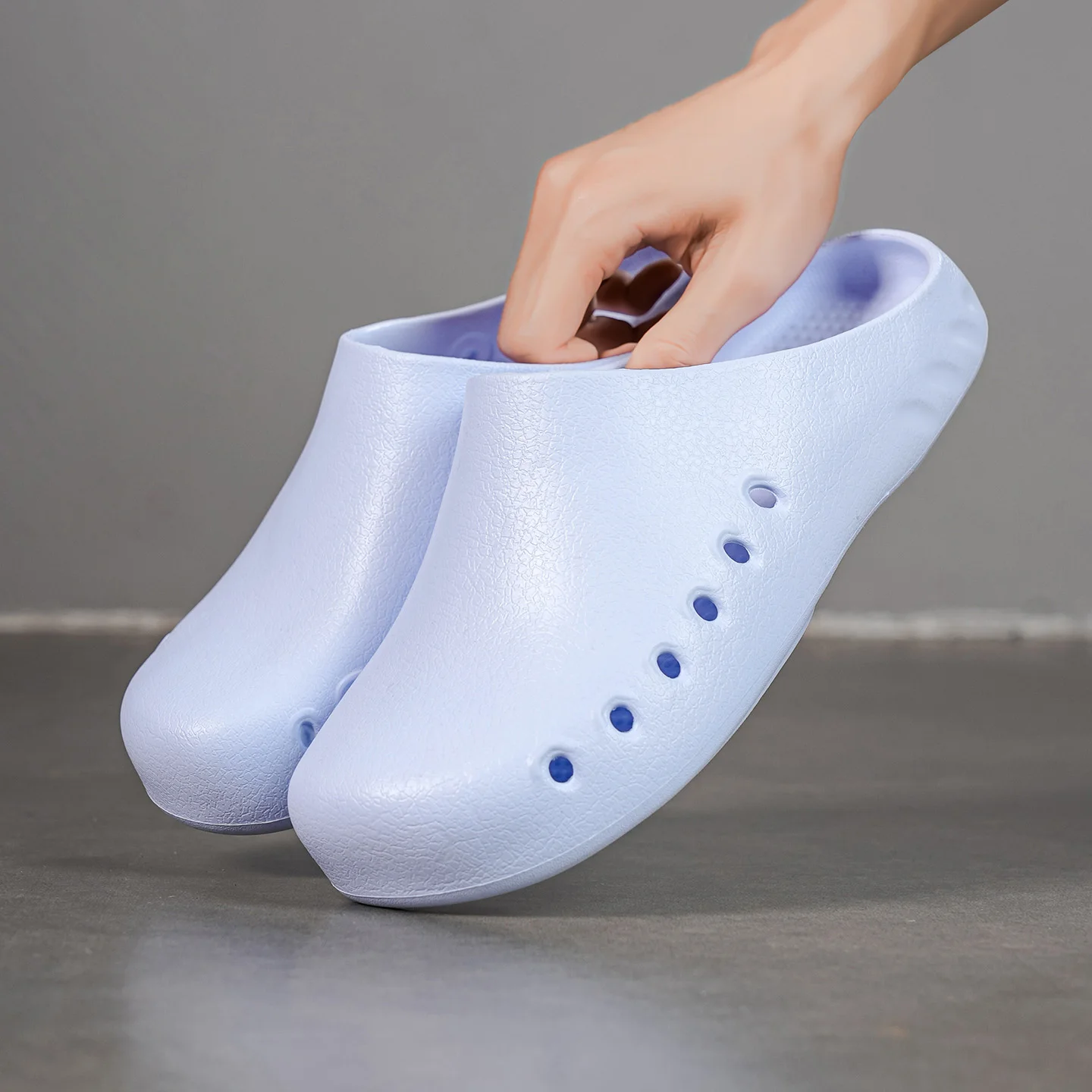 Zuecos Antideslizantes para Chef, Sandalias de Goma para Hombre, Zapatos de Jardín con Punta Cerrada, Calzado de Trabajo para Restaurante