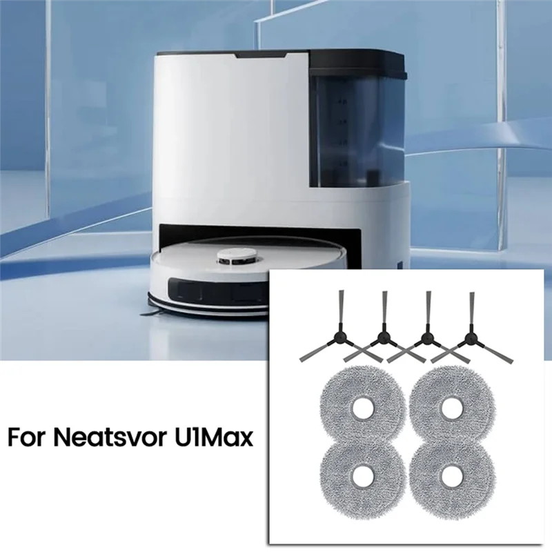 B47B-For NEATS Vor U1 Max Replacement Side Brush Mop Cloth Accessories Robot Vacuum Cleaner Parts