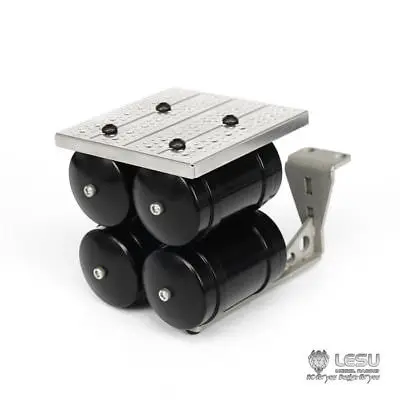 LESU RC Parts Metal Cnc 4 Gas Tanks RC 1/14 Tractor Truck Car Model Upgrade Tamiyaya TH02261