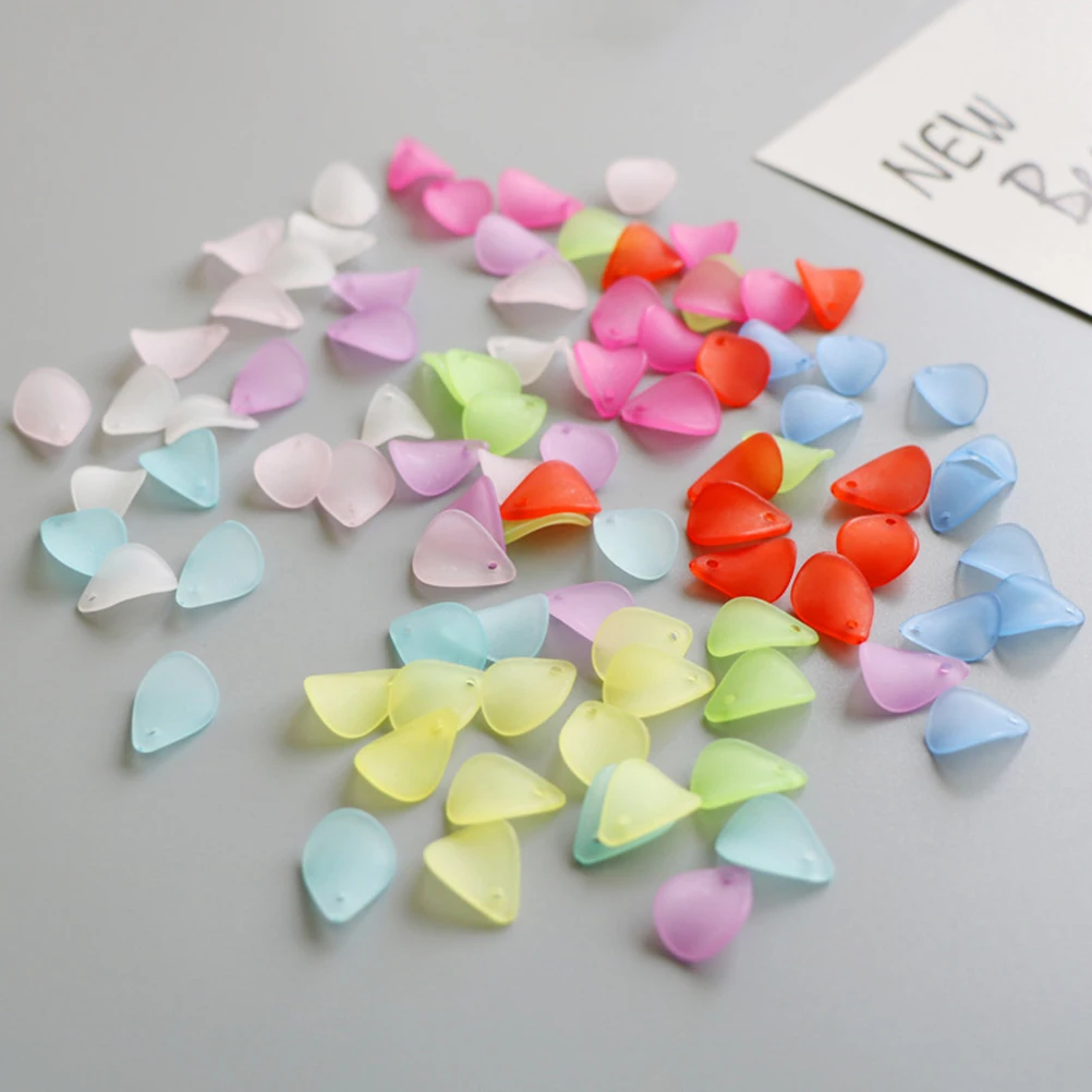 

Candy Colored Petal Ornaments Jewelry Artificial Beaded Simulation DIY Flower Accessories Fake