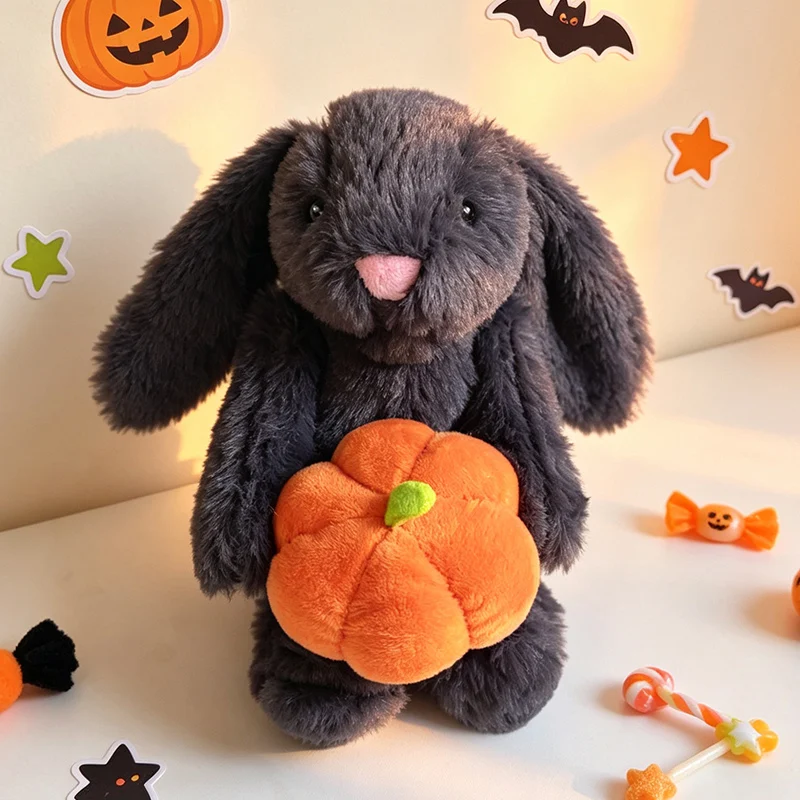 Halloween Series Plush Toy Ghost Wizard Dog Crow Bat Pumpkin Stuffed Toys, Soft Fluffy Figure, Home Party Decor Kids gifts