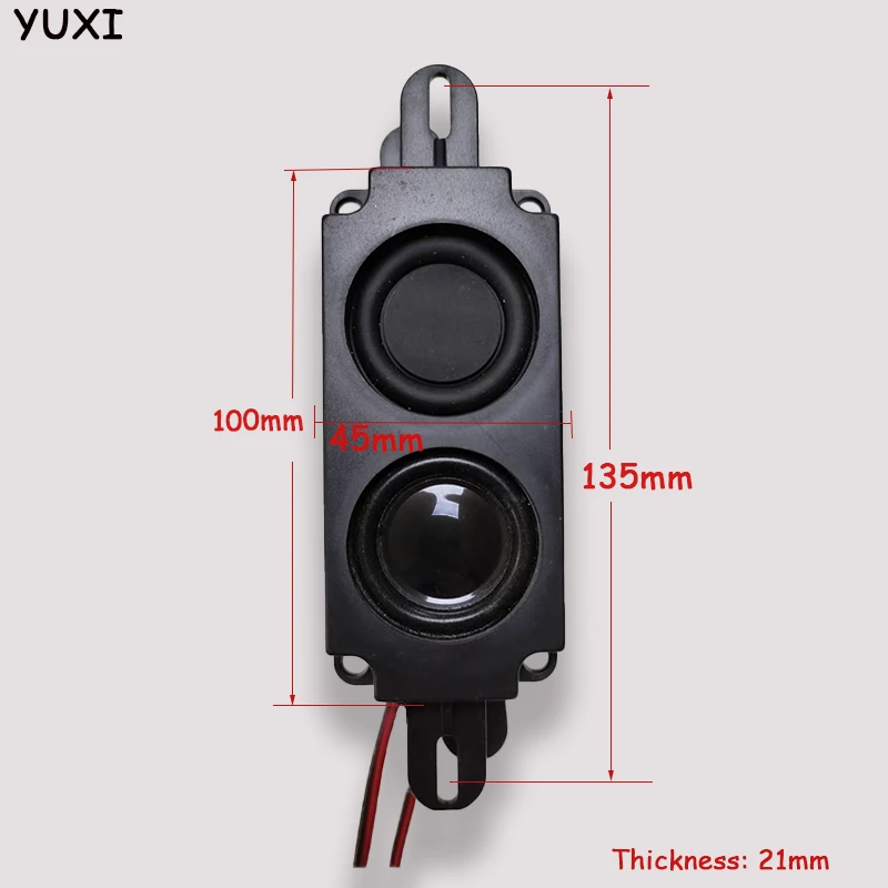 YUXI 2PCS LCD TV Speaker For 8 Euro 10W Built in Speaker Pair With Plug in Spare Parts Replacement