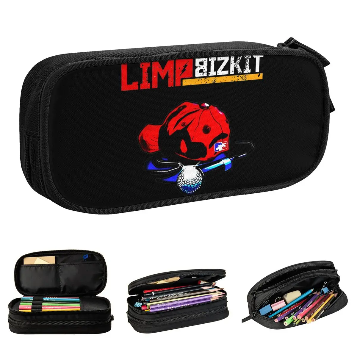 

Limp Bizkit, американская рэп-рок-группа, пеналы, новая коробка для ручек, сумки для девочек и мальчиков, большая вместимость, школьные принадлежности, подарочные пеналы