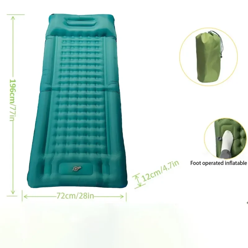 Foldable Portable Air Mattress Moisture Proof Beach Picnic Mat for Summer Outdoor Camping Travel Sleeping Pad Lightweight