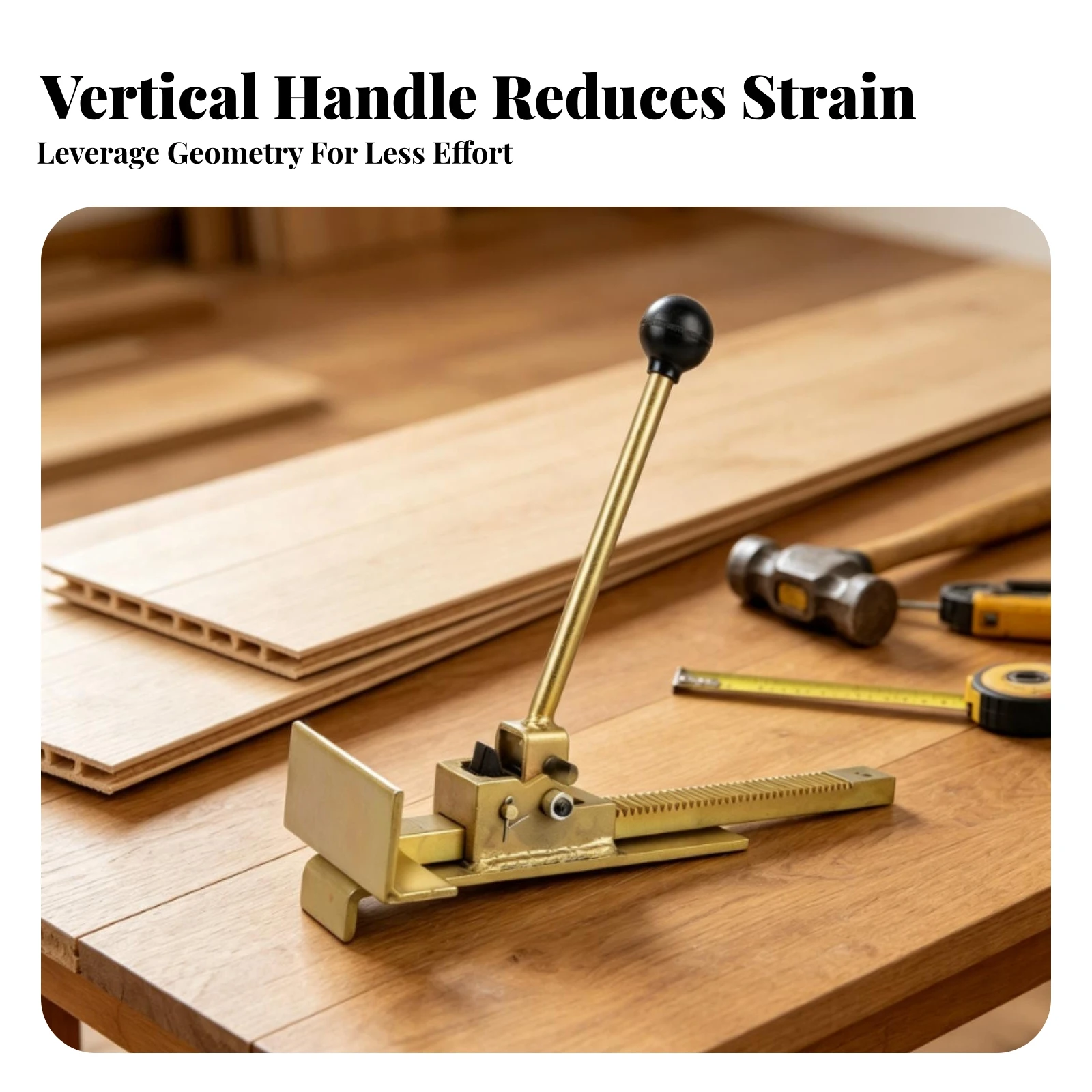 Flooring Installation Tool Professional Wood Flooring Clamp Easy to Use Compact for DIYers, Home Renovation