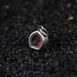 Pure Copper Silver Plated Antique Gawu Box Series Plain Mini DIY Small Buddha Niche Pendant Accessory Necklace
