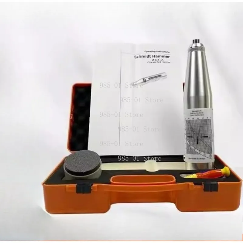Concrete Rebound Strength Tester ZC3-A, 10-60Mpa Resiliometer Hammer Test Meter for Construction