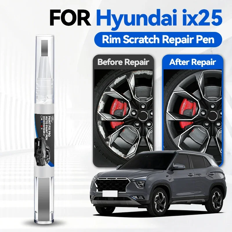 

Ремонтный карандаш для подкраски царапин для Beijing Hyundai Ix25 2014-2025 SX1, черный/белый, аксессуар для самостоятельного ремонта автомобиля