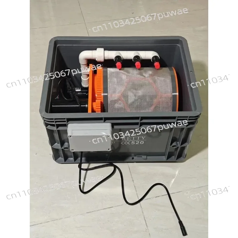 Turnover box filter rotary drum micro filter, 10000L flow medium 40 × 30 built-in high pressure, automatic flushing mute