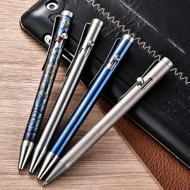 Quality Pens Titanium Alloy High End Nice Pens Elegant Fancy Nice Pen Portable Writing Office Supplies For Friends Families