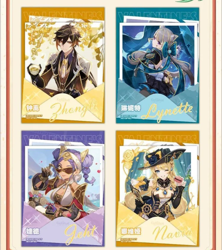 PLAYING CARD VOL.5 Genshin Impact Cards Anime Collection Cards Mistery Box Board Games Toys Birthday Gifts for Boys and Girls