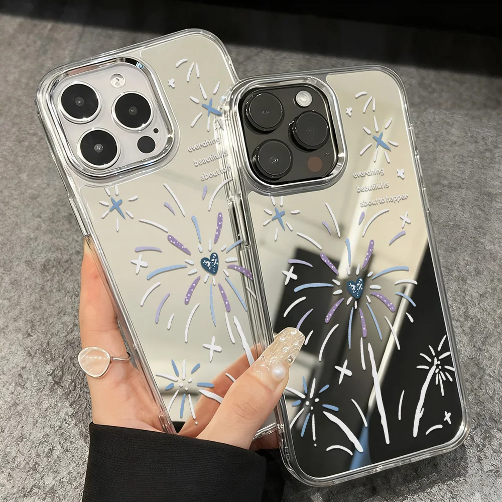 Luxus Make-Up Spiegel Telefon Fall Für iPhone 16 17 Pro Max 13 11 15 14 12 Air 16promax 17promax 15promax 13promax Funda Abdeckung