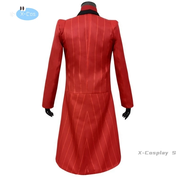 Hazbin Cosplay Hotel jednolite ALASTOR przebranie na karnawał dorosłych mężczyzn Halloween jednolita kurtka spodnie kostiumy czerwony garnitur Anime Cosplay