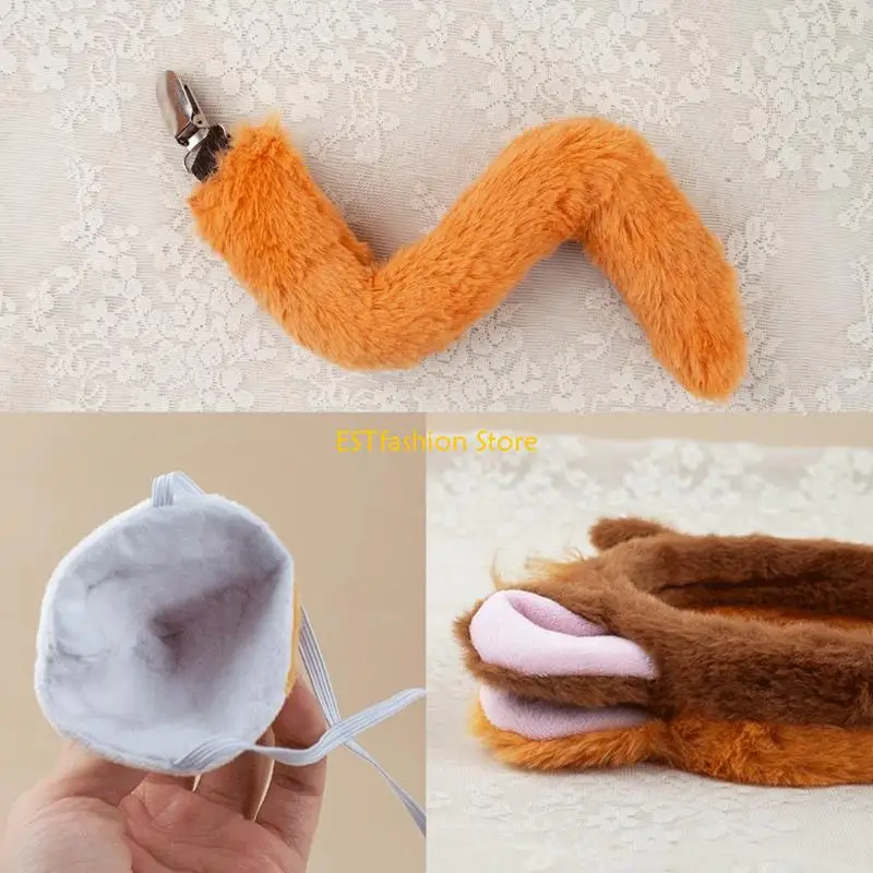 Y5GC Child Friendly Chipmunk Ears Headband Comfortable Hairband for Long Parties