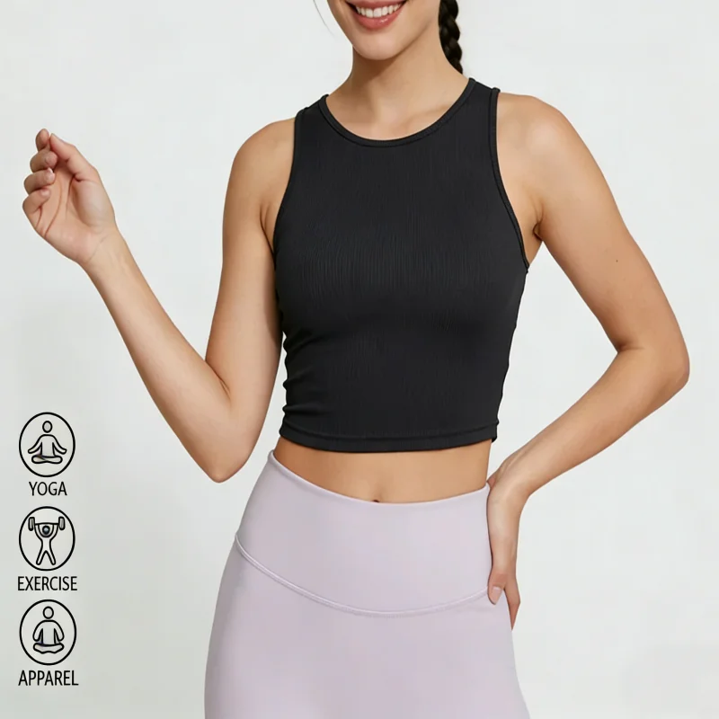 

Женские майки-топы однотонные, мягкие, укороченные, в стиле стритвир, эластичные, дышащие, трикотажные, без рукавов, спортивные, повседневные, танк-топы для женщин