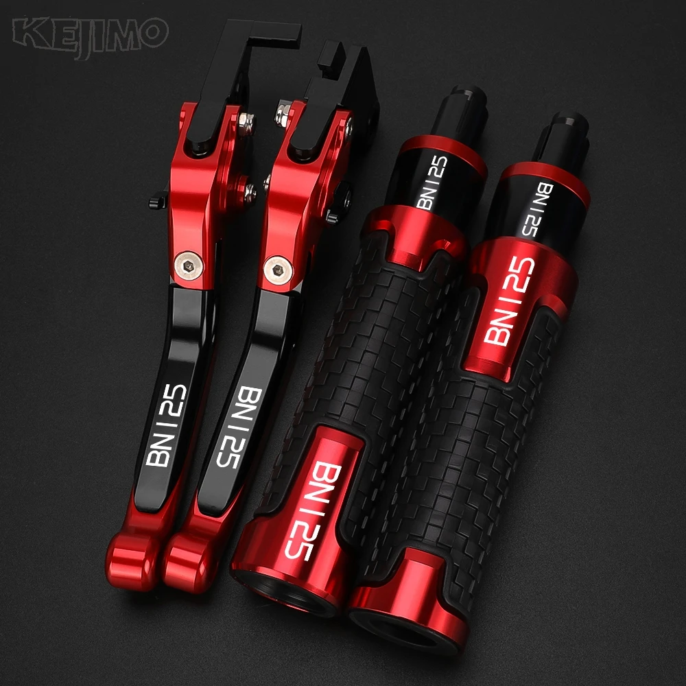 

For APRILIA BN 125 BN125 2003 2004 2005 2006 2007 2008 Motorcycle Accessories Adjustable Brake Clutch Levers Handle Grips ends