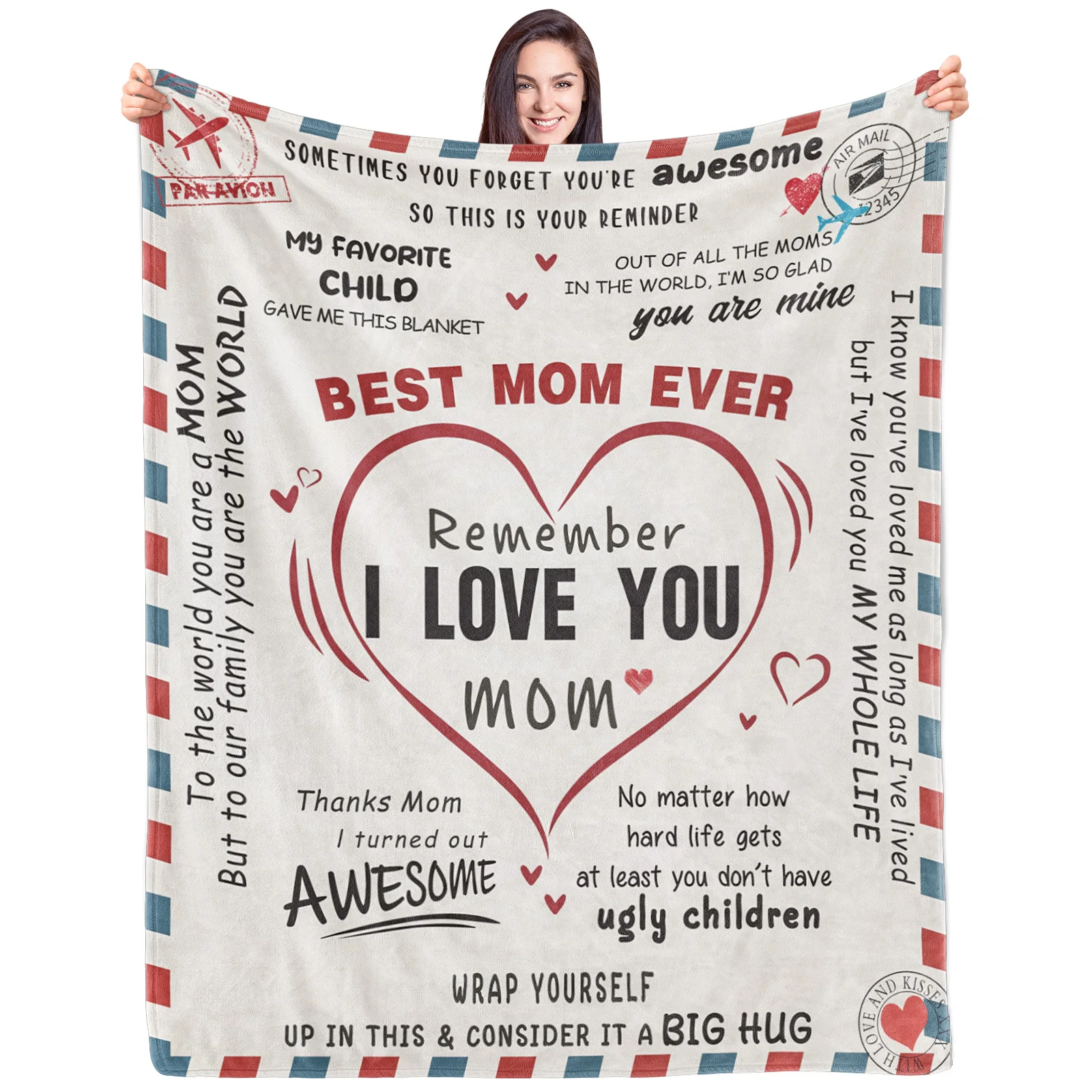 

Теплая объятия — персонализированное вельветовое одеяло, посвященное największą маму в мире, опустите ее чувствую себя своего любви всегда