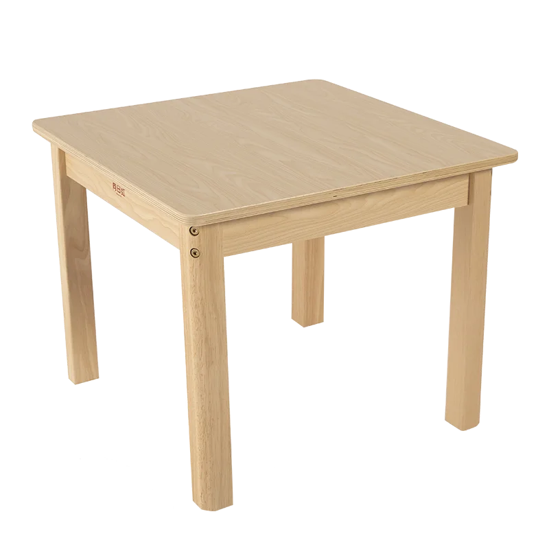 Solid Wood Small Square Table Children Toys Game Table Early Education Child Desk Home Study Table For Kids