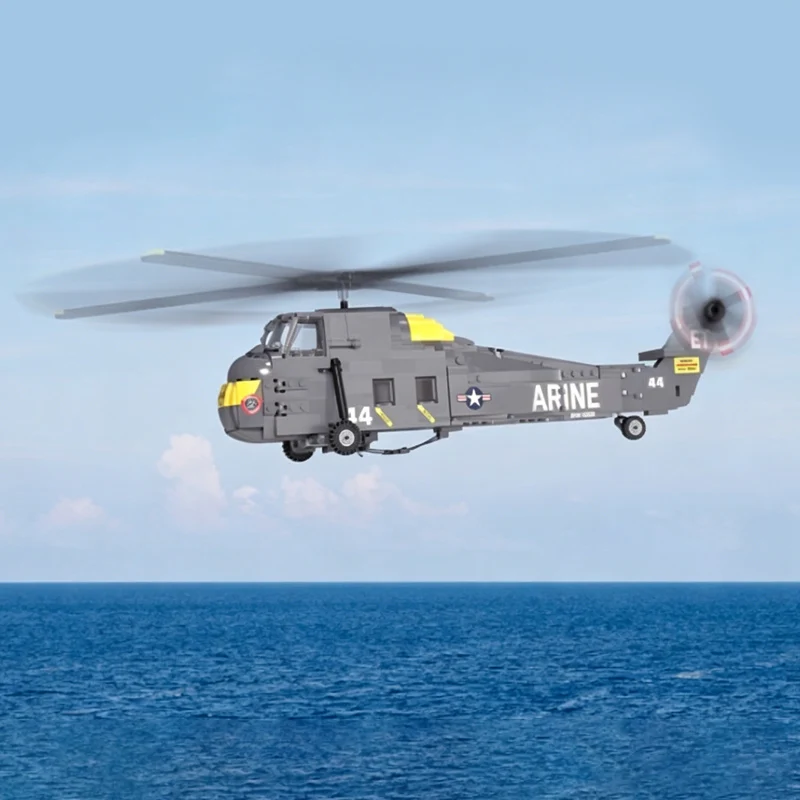Astronaut Recovery Helicopter Model MOC Building Bricks War Equipment Modular Technology Gift Holiday Assemble Children Toy Suit