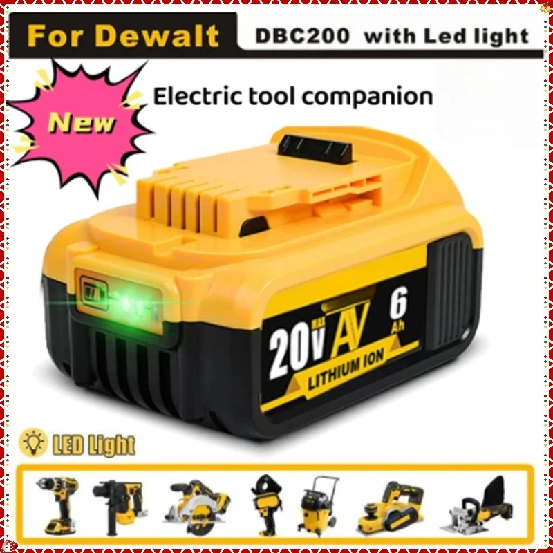 

Новый литий-ионный аккумулятор 18 В 20 В для аккумулятора DeWalt Tool DeWalt MAX XR DCB205DCB201