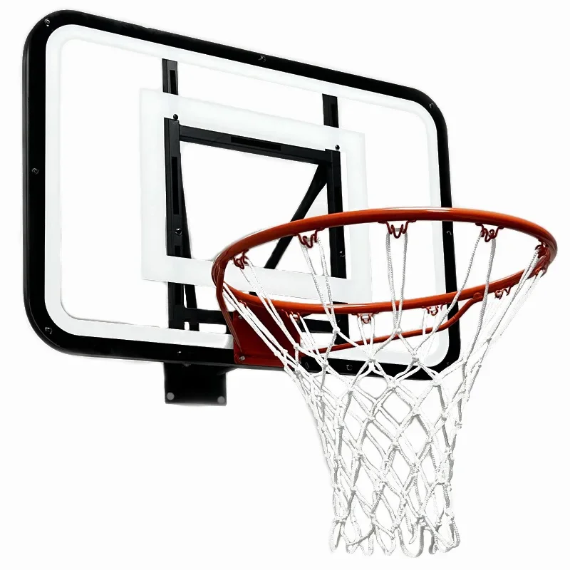 Portable Basketball Stand Indoor Outdoor Movable Lifting Basketball Stand for Adults and Children Wall-mounted Basketball Stand