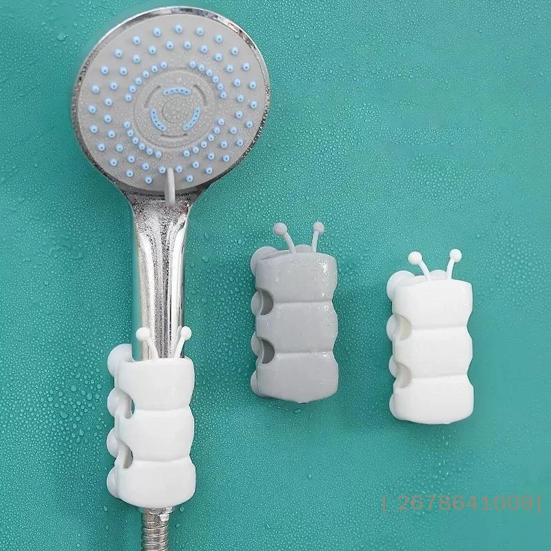 ⚑Movable Shower Head Holder With Suction Cup Adjustable Reusable Silicone Punch-free Shower Holder Bathroom Hooks Accessories