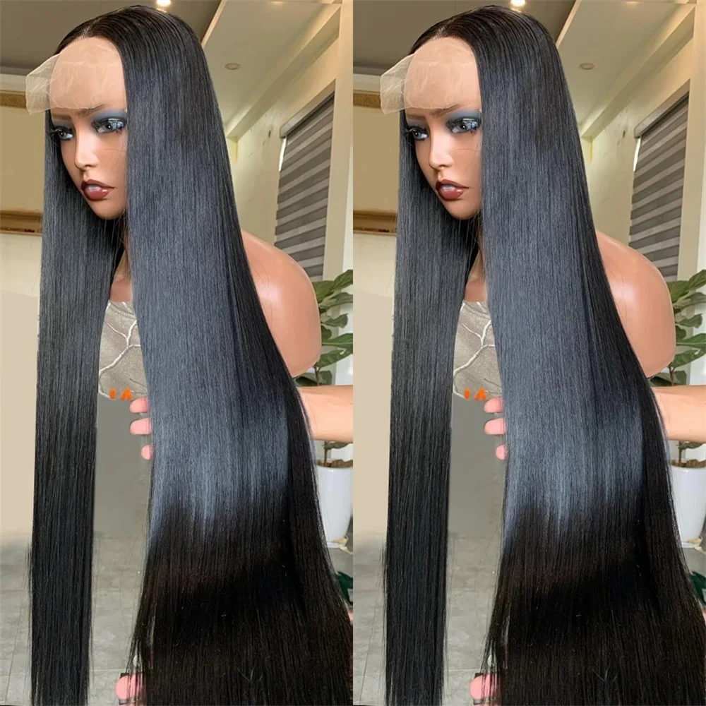 Bone Straight Lace Front Human Hair Wigs For Women Brazilian 13x4 13x6 Transparent Lace Frontal Wig Pre Plucked 360 HD Lace Wig