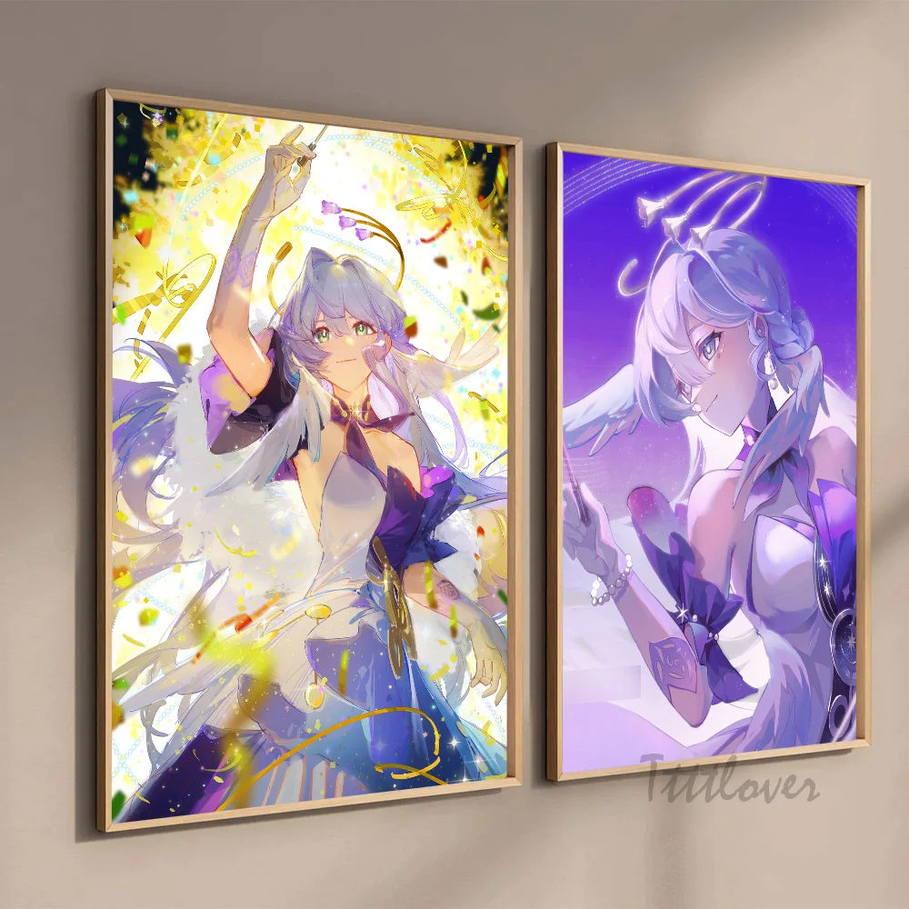 Robin Honkai Star Rail Impact Poster Paper Print Home Living Room Bedroom Entrance Bar Restaurant Cafe Art Painting Decoration