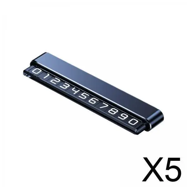 

Universal Automobile Interior Hidden Phone Number Plate Aluminum Alloy Parking Number Card for Car Dashboard Privacy